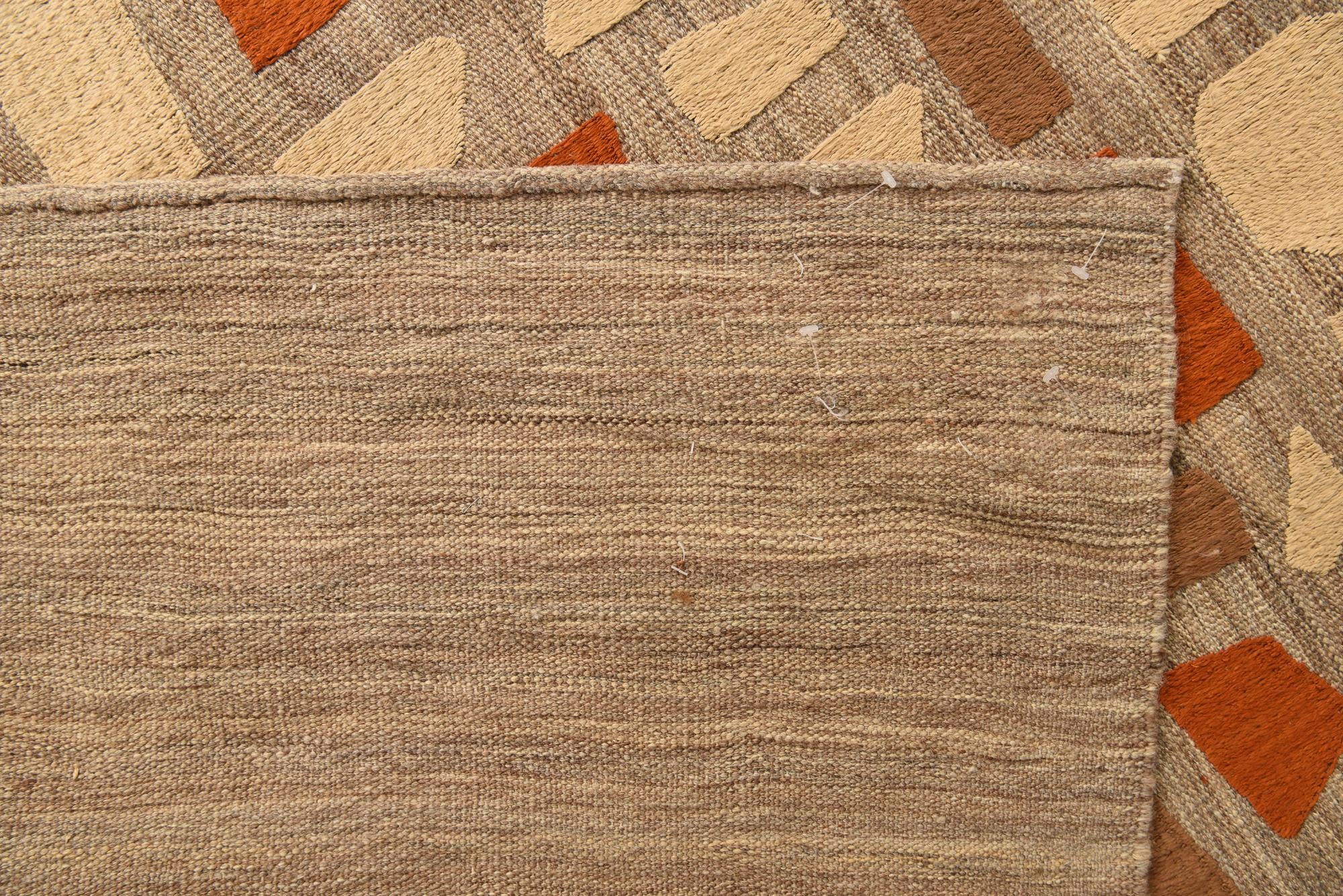 7' 11 x 11' 7 Hand Woven Kilim Modern Rug