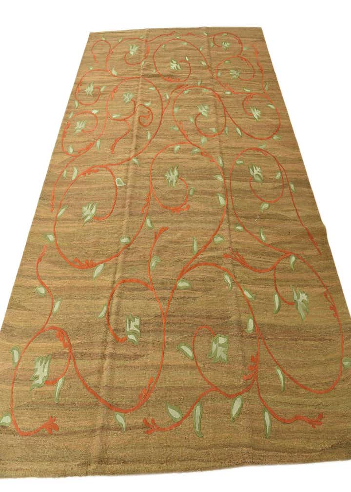 8' 1 x 9' 7 Hand Woven Kilim Modern Rug