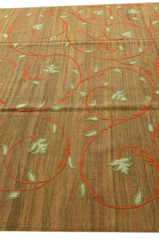 8' 1 x 9' 7 Hand Woven Kilim Modern Rug