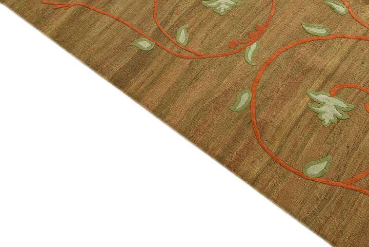 8' 1 x 9' 7 Hand Woven Kilim Modern Rug