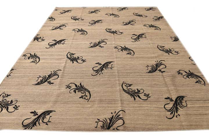 9' x 11' 5 Hand Woven Kilim Modern Rug