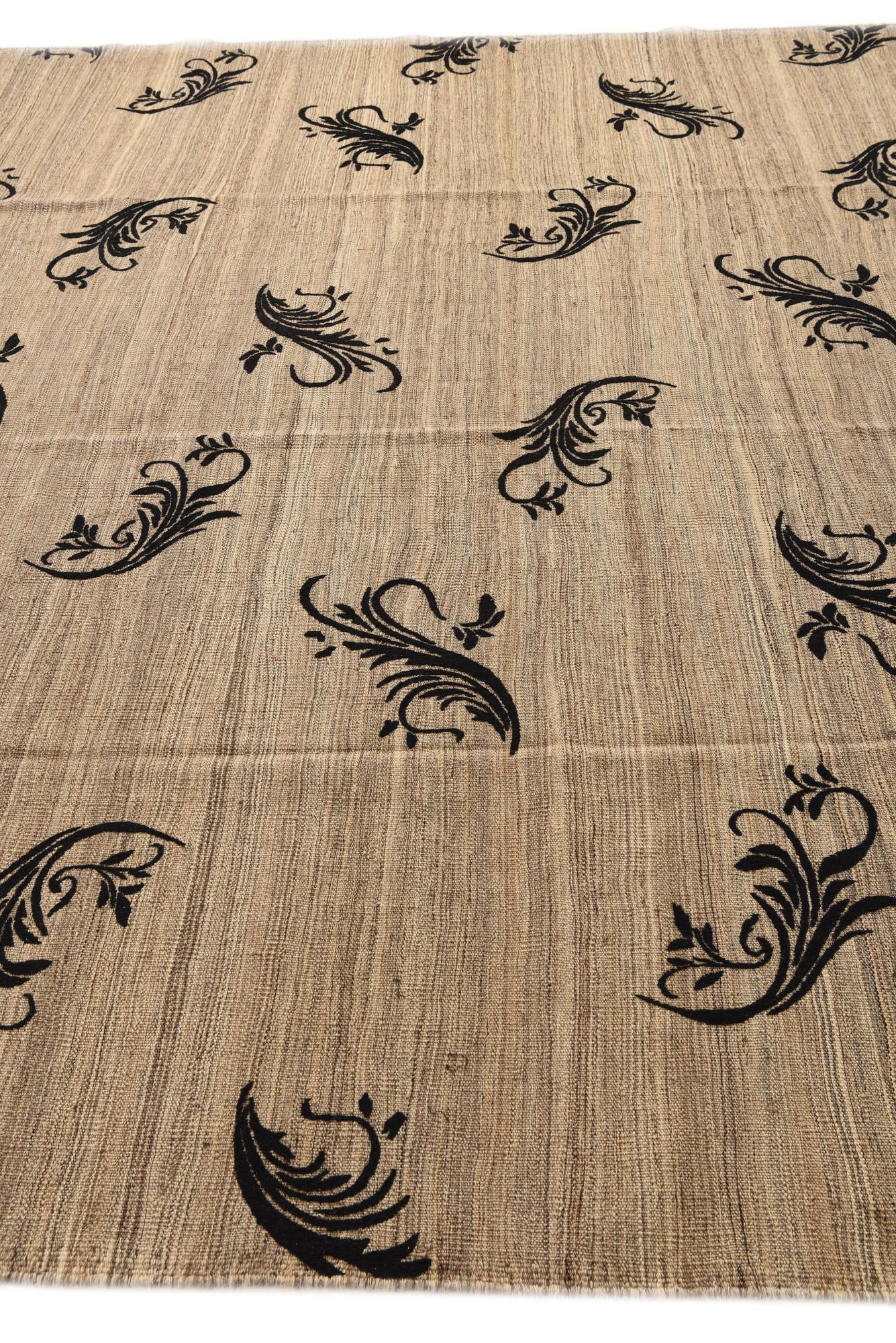 9' x 11' 5 Hand Woven Kilim Modern Rug