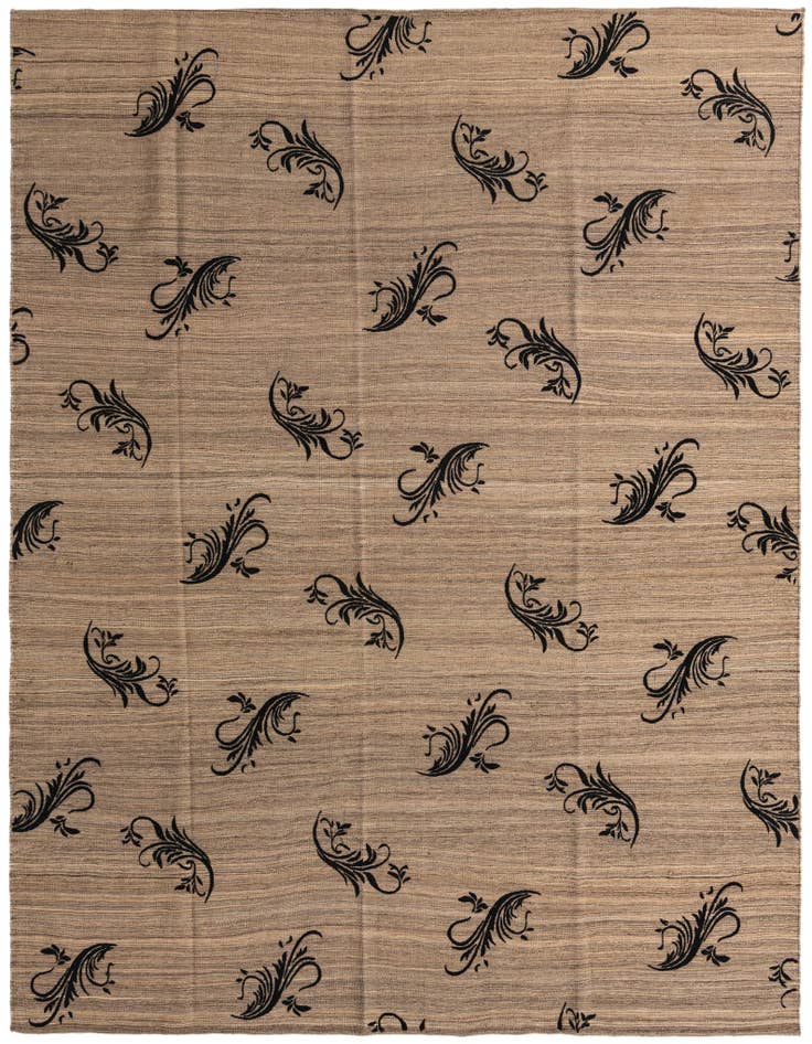 Detail image of 9' x 11' 5 Hand Woven Kilim Modern Rug