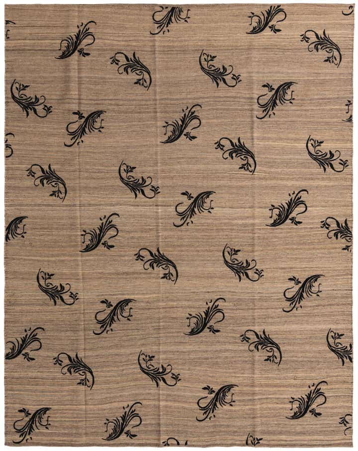 9' x 11' 5 Hand Woven Kilim Modern Rug
