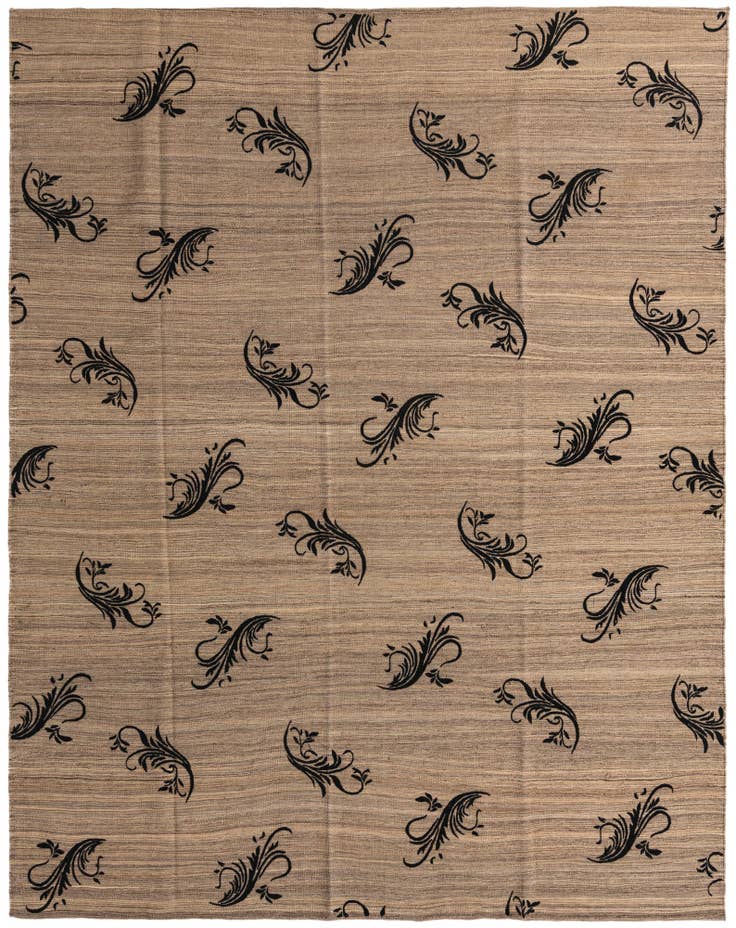 Detail image of 9' x 11' 5 Hand Woven Kilim Modern Rug
