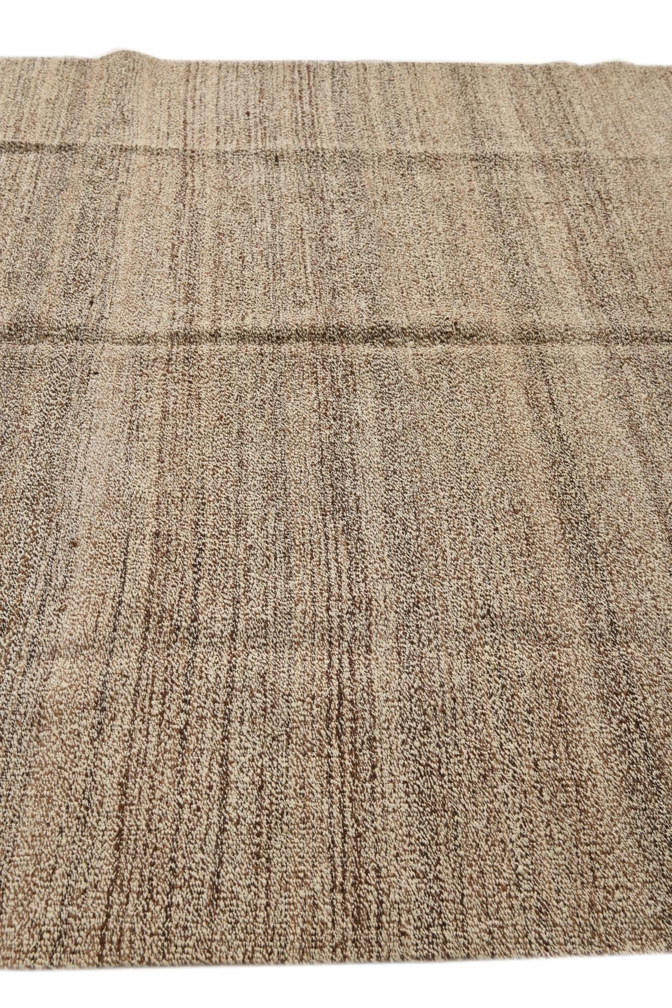 5' 7 x 9' 7 Hand Woven Kilim Modern Wool Rug