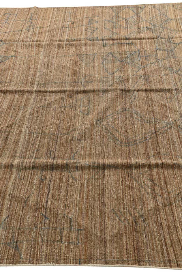 Detail image of 6' 8 x 9' 9 Hand Woven Kilim Modern Wool Rug