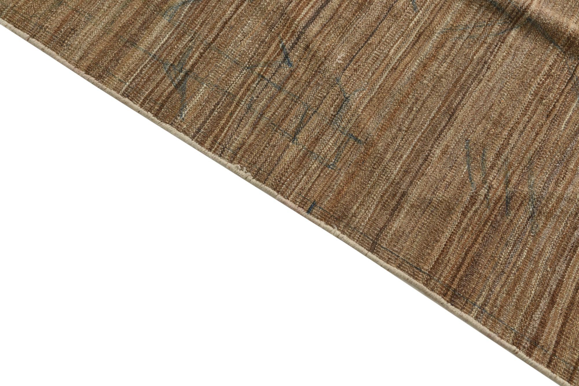 6' 8 x 9' 9 Hand Woven Kilim Modern Wool Rug