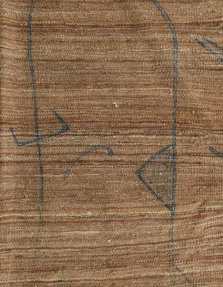 Detail image of 6' 8 x 9' 9  Hand Woven Kilim Modern Wool Rug