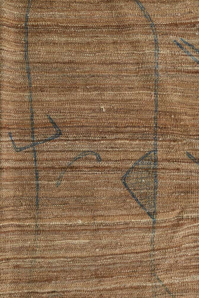 6' 8 x 9' 9 Hand Woven Kilim Modern Wool Rug