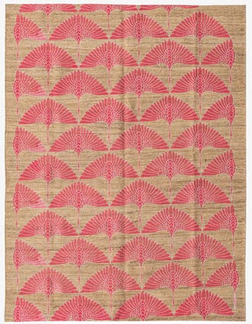 4' 8 x 6' 1 Hand Woven Kilim Modern Wool Rug