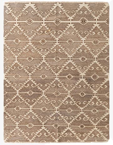 5' 8 x 7' 6 Hand Woven Kilim Modern Wool Rug