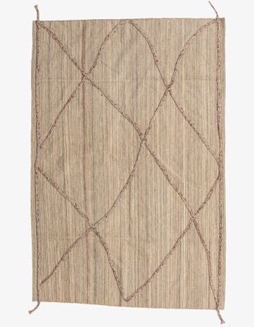 4' 9 x 7' Hand Woven Kilim Modern Wool Rug