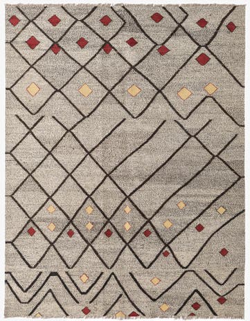 6' 3 x 7' 10 Hand Woven Kilim Modern Wool Rug