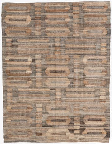 5' x 6' 6 Hand Woven Kilim Modern Wool Rug
