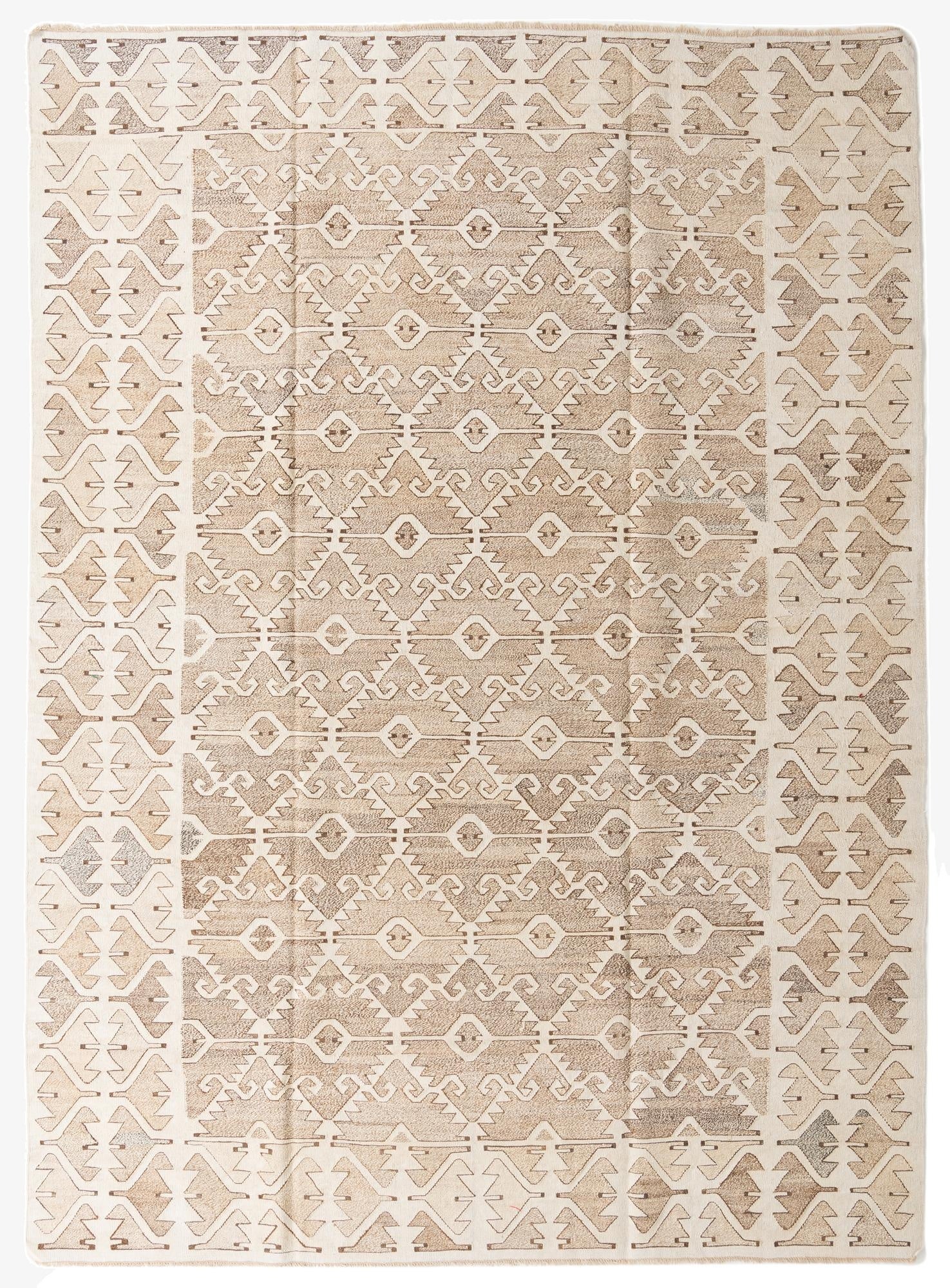 9' 10 x 13' 7  Hand Woven Kilim Modern Wool Rug
