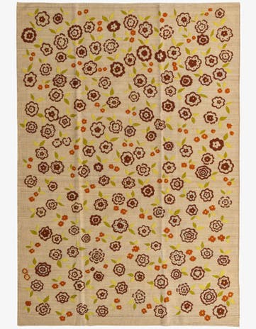 6' 6 x 9' 5 Hand Woven Kilim Modern Rug