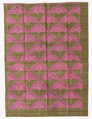 4' 9 x 6' 5 Hand Woven Kilim Modern Wool Rug