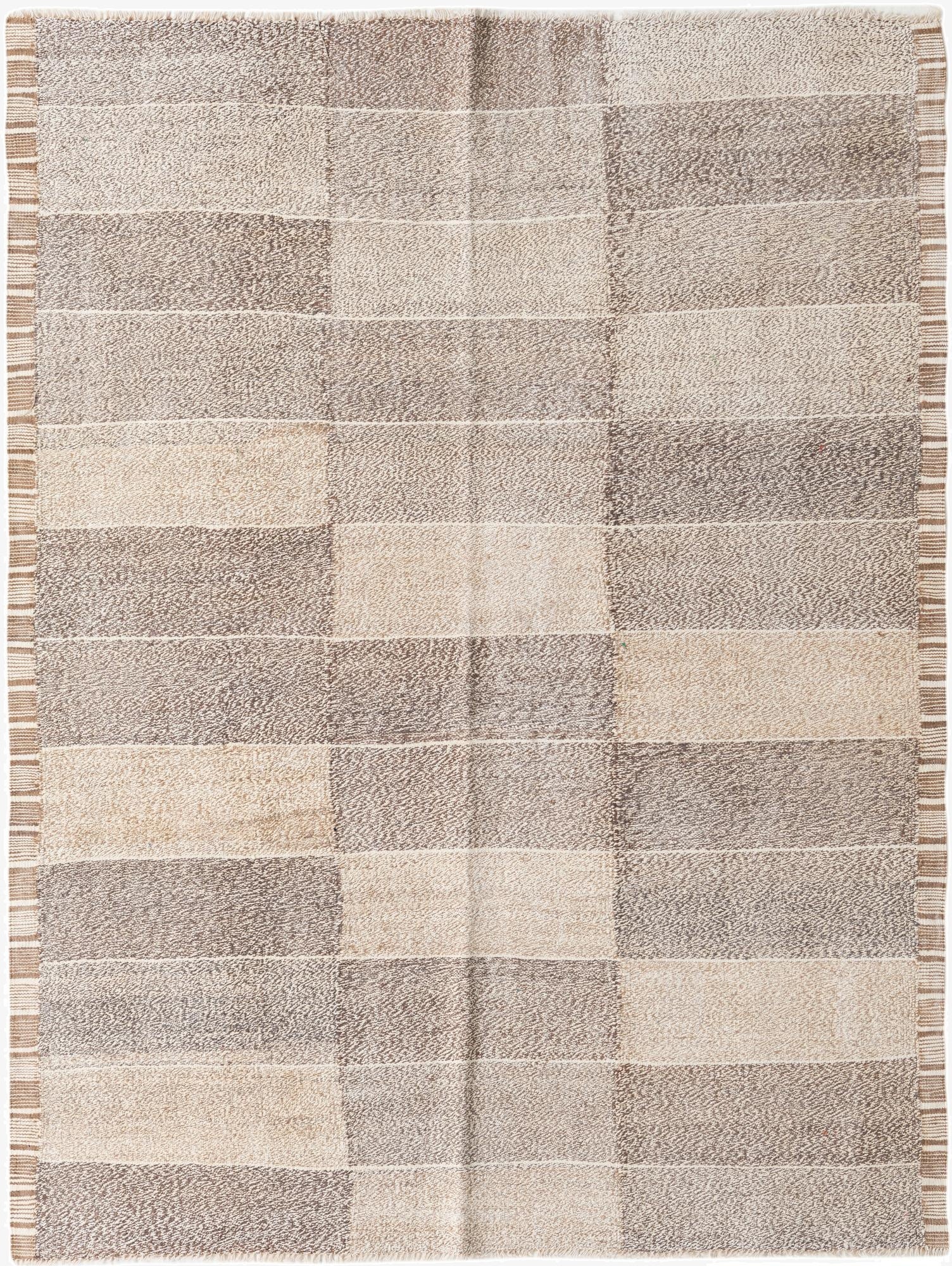 5' 9 x 7' 7  Hand Woven Kilim Modern Wool Rug