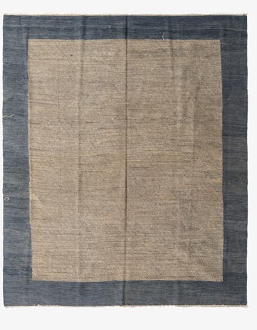 8' 2 x 9' 7 Hand Woven Kilim Modern Wool Rug