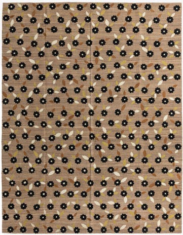 9' 1 x 11' 9 Hand Woven Kilim Modern Rug