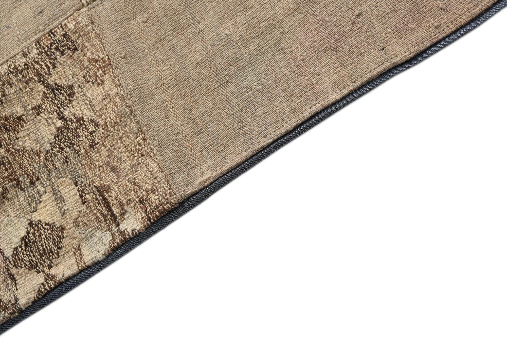 5' 5 x 8' Hand Woven Kilim Patchwork Wool Rug