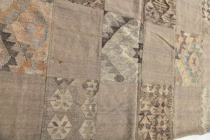 5' 5 x 8' Hand Woven Kilim Patchwork Wool Rug