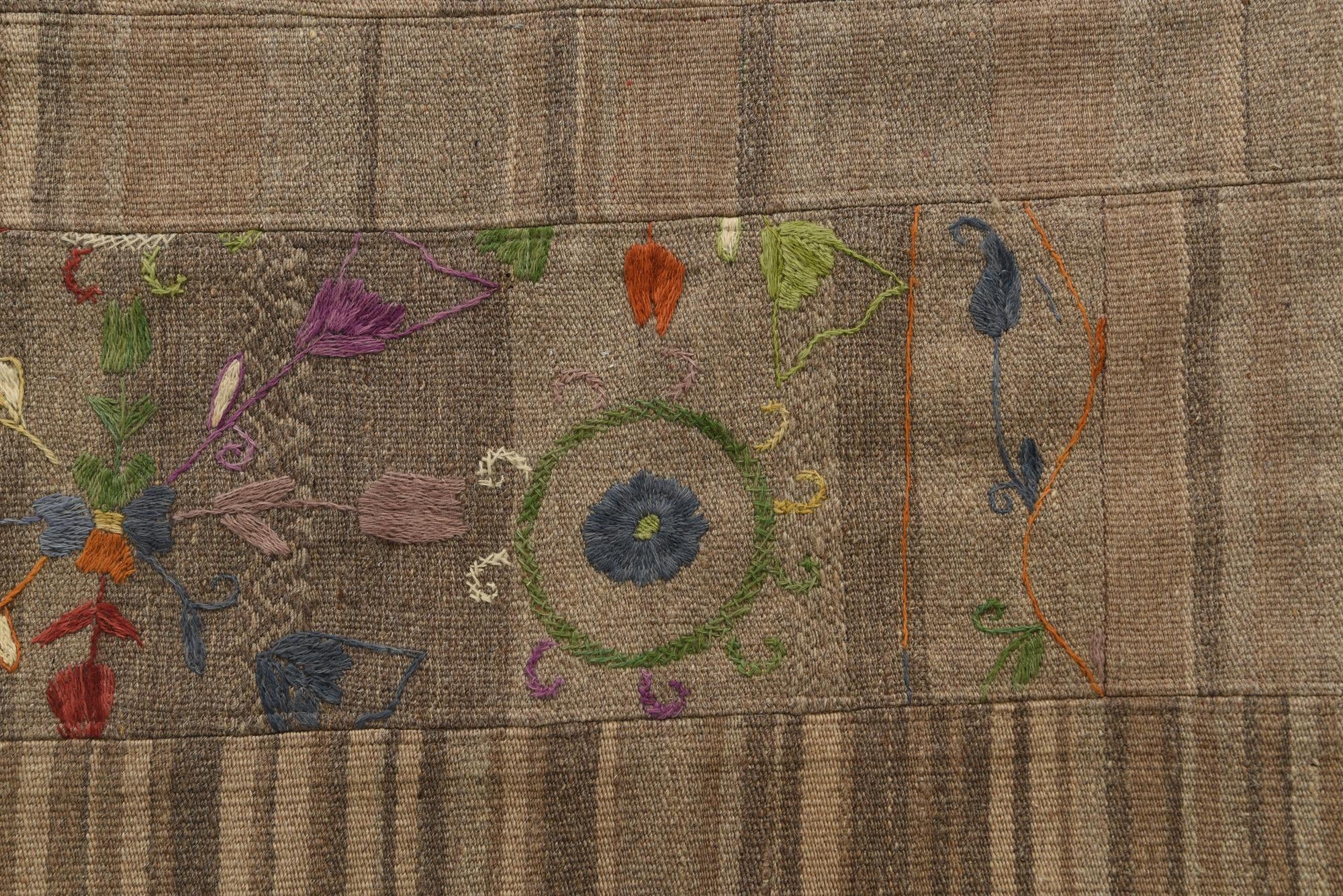 5' x 6' 8 Hand Woven Kilim Patchwork Wool Rug