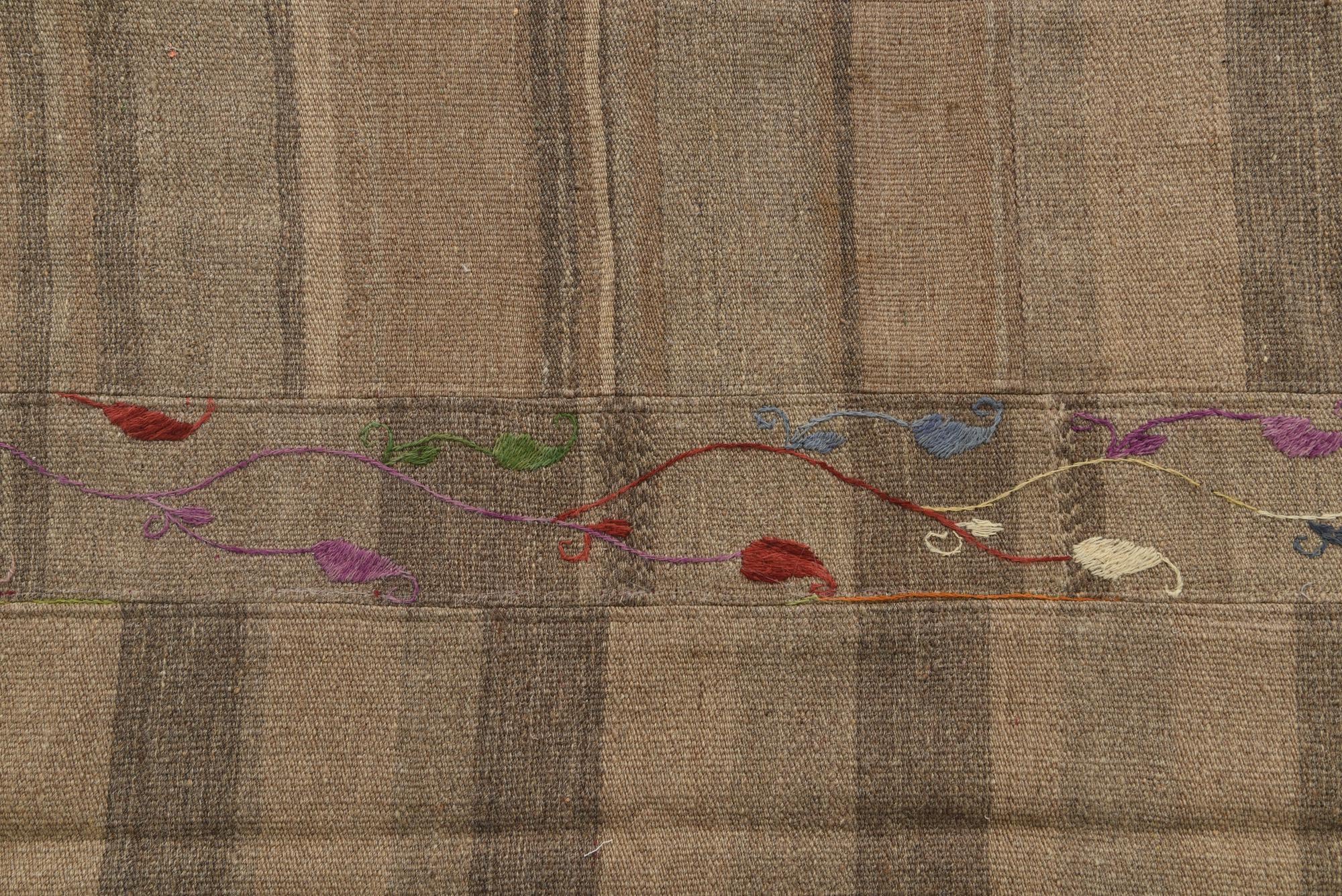 5' x 6' 8 Hand Woven Kilim Patchwork Wool Rug