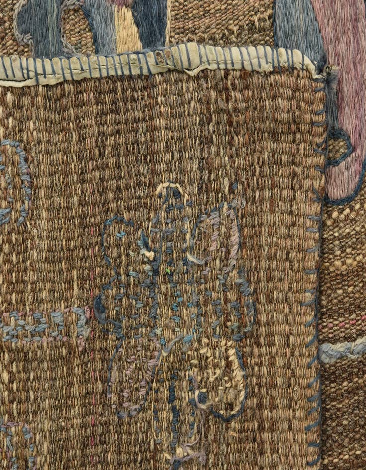 Detail image of 6' 6 x 9' 6 Hand Knotted Kilim Suzani Wool Rug