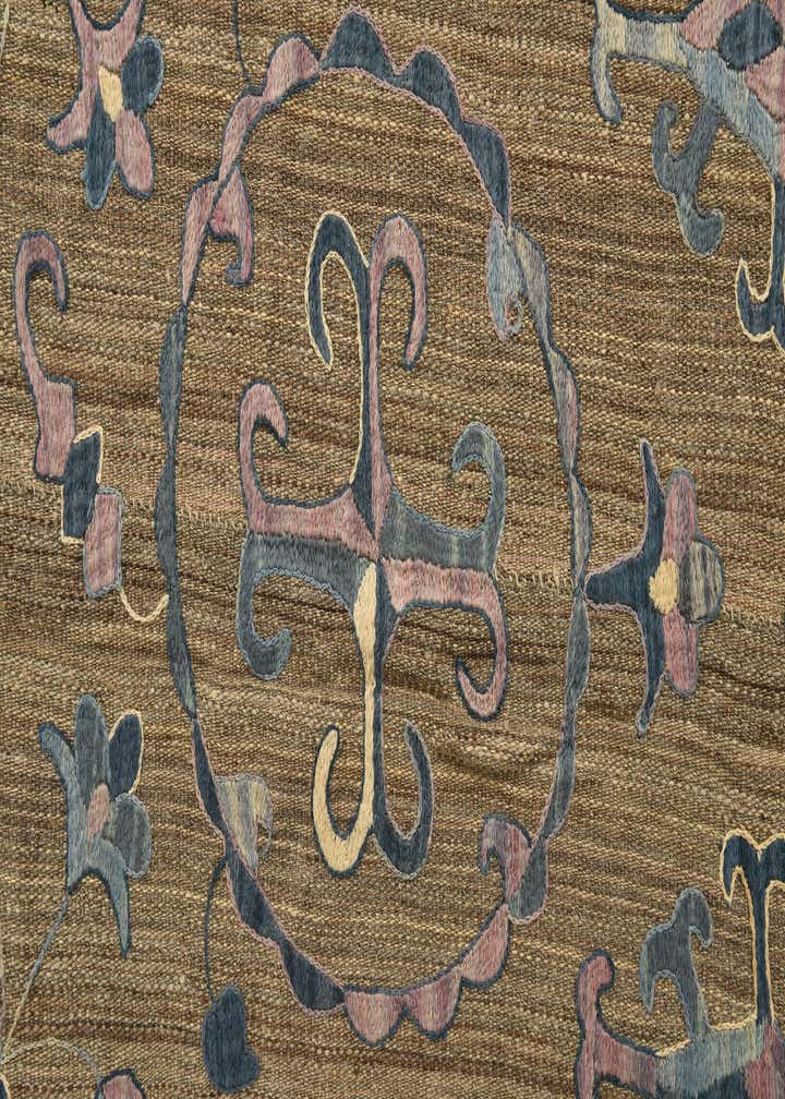 6' 6 x 9' 6 Hand Knotted Kilim Suzani Wool Rug