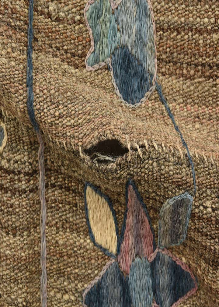 6' 6 x 9' 6 Hand Knotted Kilim Suzani Wool Rug