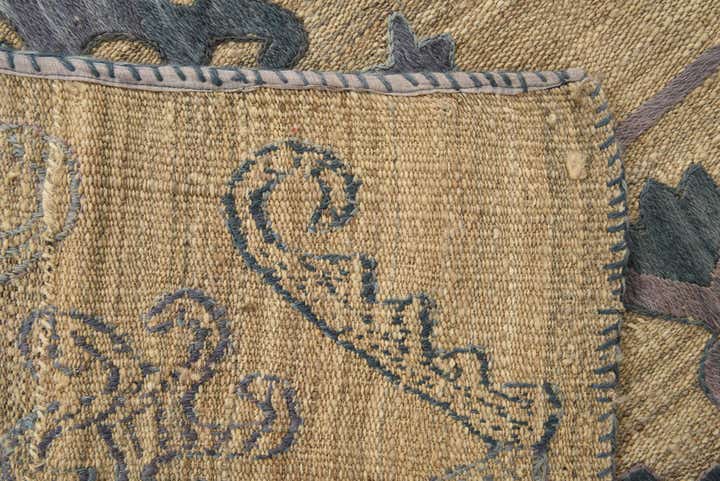 5' x 6' 3 Hand Woven Kilim Suzani Wool Rug