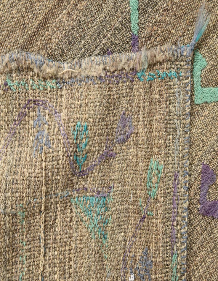 Detail image of 4' 2 x 5' 9  Hand Woven Kilim Suzani Wool Rug