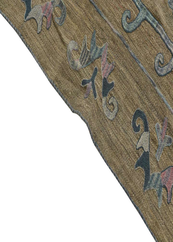 5' 10 x 7' 7 Hand Woven Kilim Suzani Wool Rug