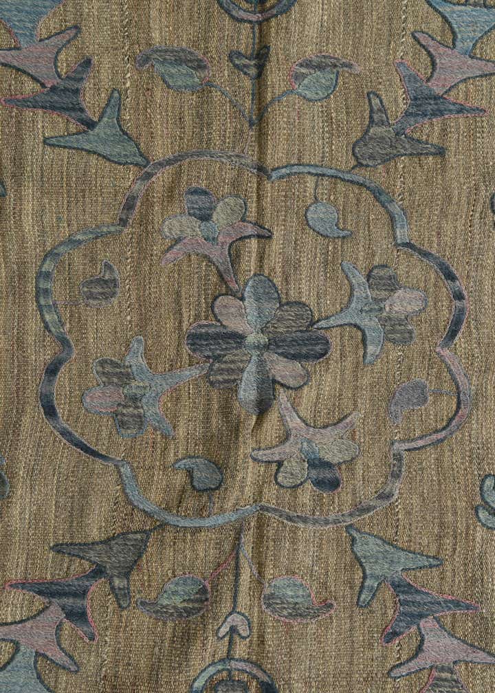 5' 10 x 7' 7 Hand Woven Kilim Suzani Wool Rug