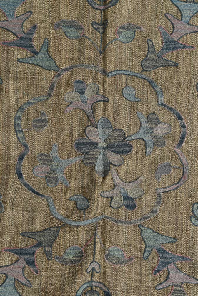 5' 10 x 7' 7 Hand Woven Kilim Suzani Wool Rug