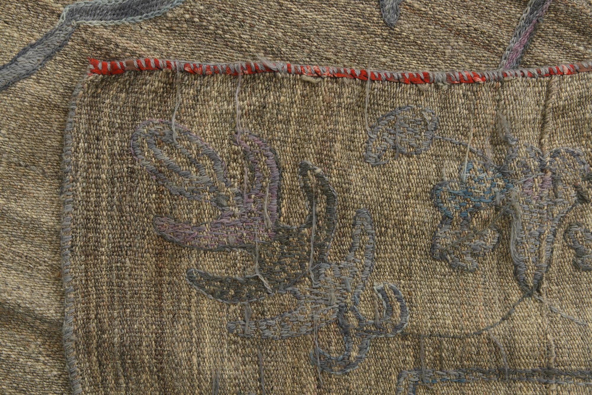 5' x 6' 6 Hand Woven Kilim Suzani Wool Rug