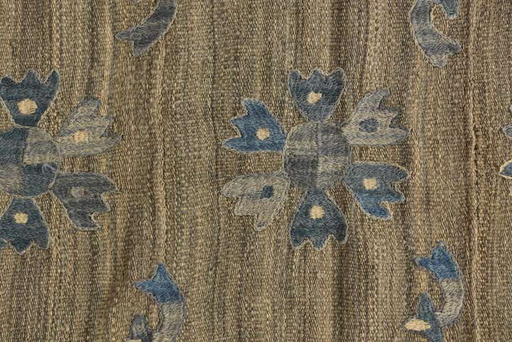 5' 9 x 7' 10 Hand Woven Kilim Suzani Wool Rug