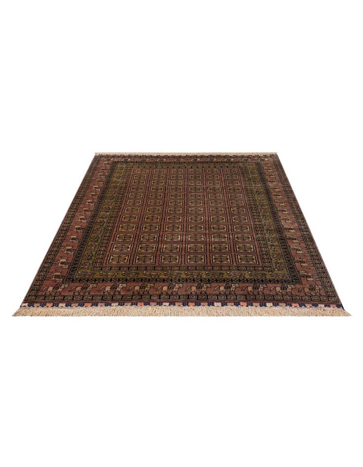 Detail image of 6' 9 x 10' 1 Hand Knotted Lahour Oriental Wool Rug