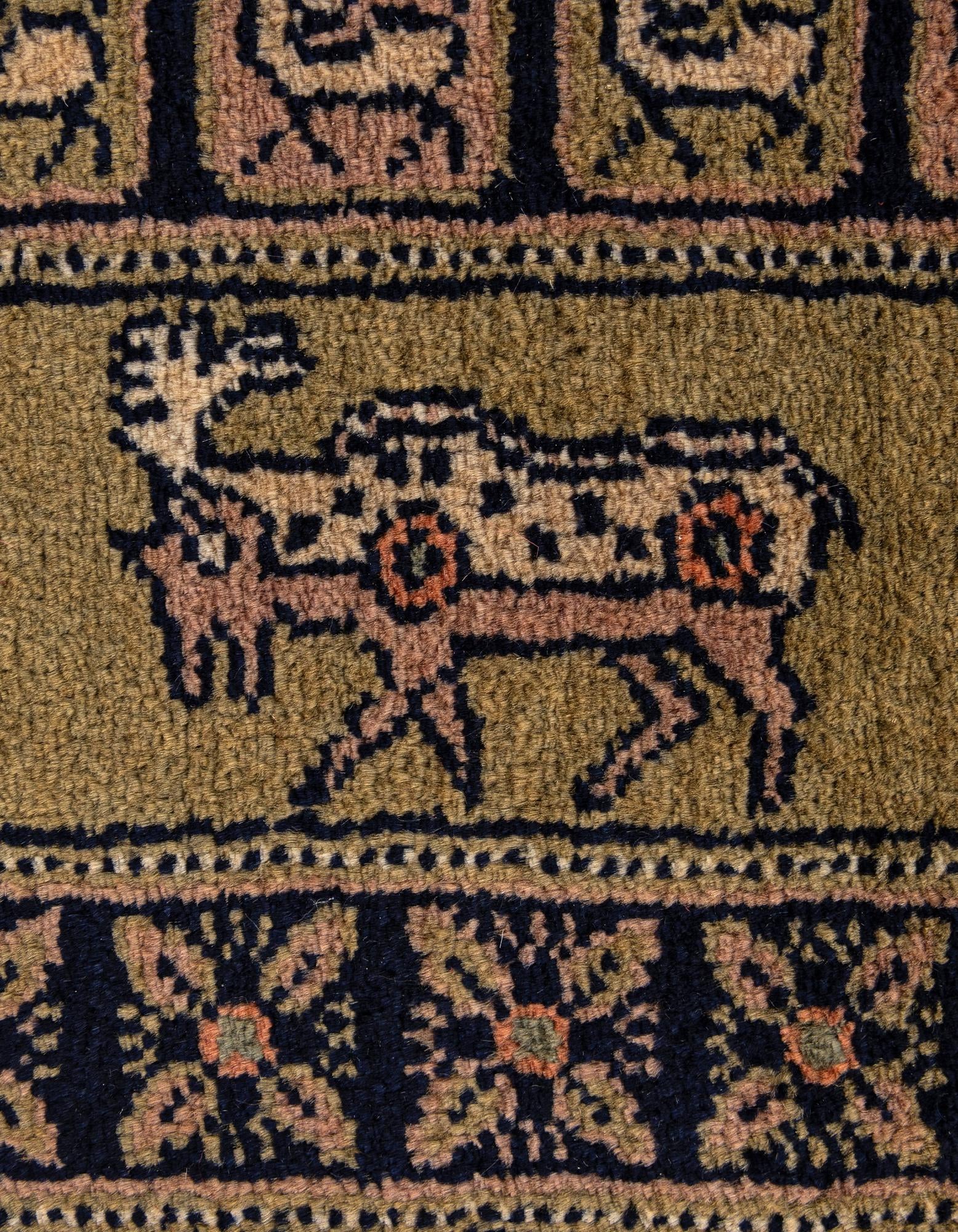 6' 9 x 10' 1 Hand Knotted Lahour Oriental Wool Rug