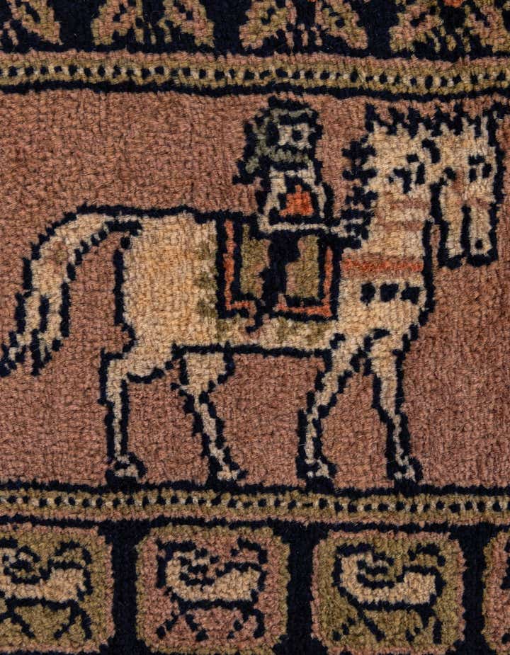 6' 9 x 10' 1 Hand Knotted Lahour Oriental Wool Rug