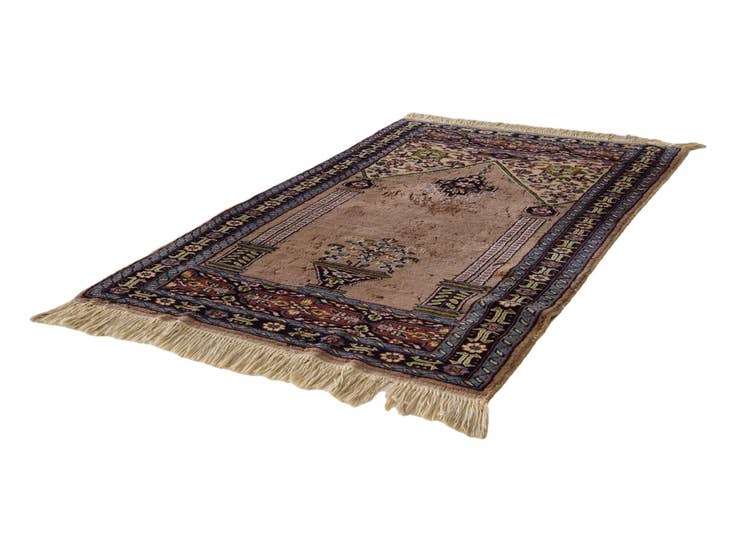Detail image of 2' 8 x 4' 5 Hand Knotted Lahour Oriental Wool Rug