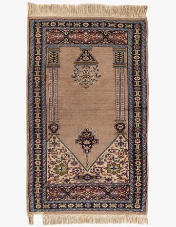 2' 8 x 4' 5 Hand Knotted Lahour Oriental Wool Rug
