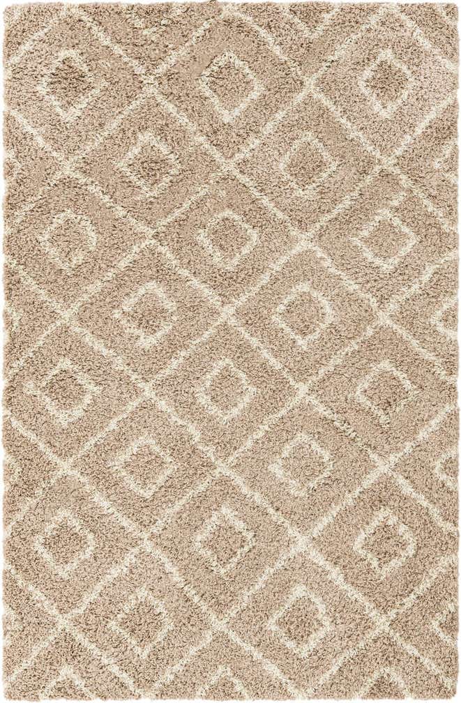5' 3 x 8' Lattice Shag Rug