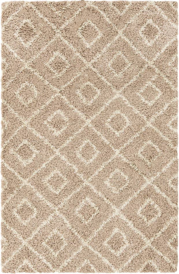 Detail image of 5' 3 x 8' Lattice Shag Rug