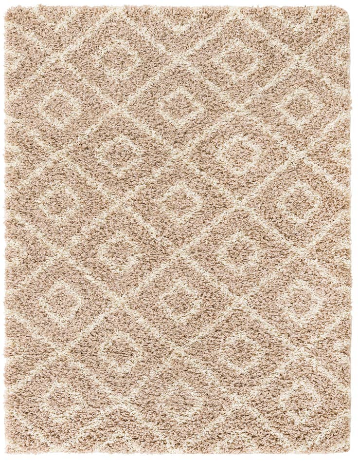 Detail image of 4' x 6' Lattice Shag Rug