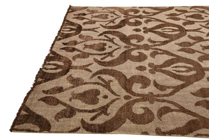 7' 9 x 9' 9 Hand Knotted Luna Wool Rug