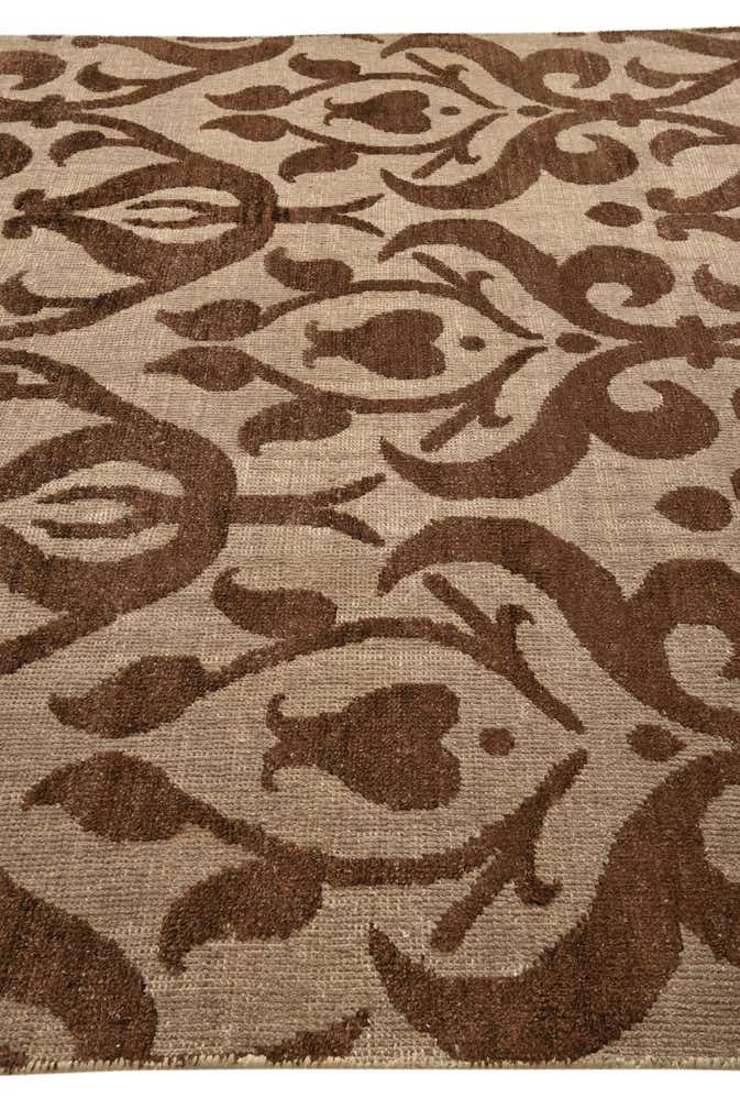 7' 9 x 9' 9 Hand Knotted Luna Wool Rug