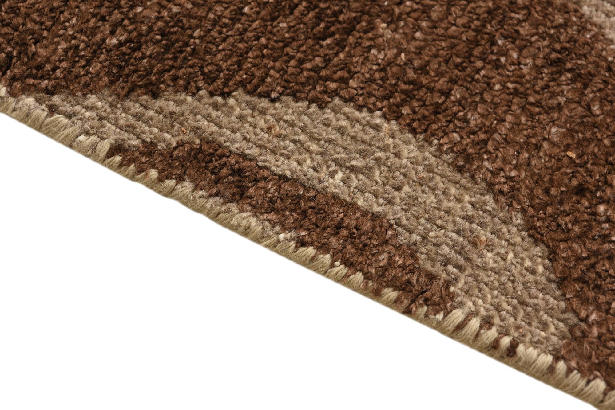 7' 9 x 9' 9 Hand Knotted Luna Wool Rug